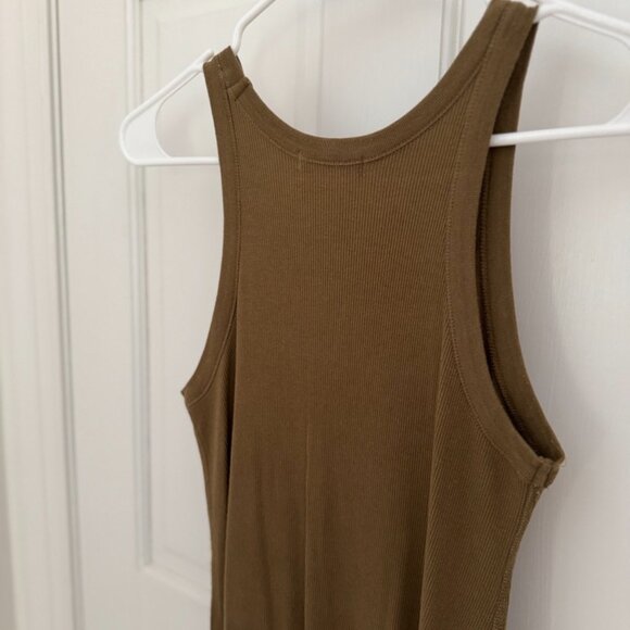 Buck Mason Surplus Rib Tank Dress in Arbor Green (S) - Picture 5 of 8